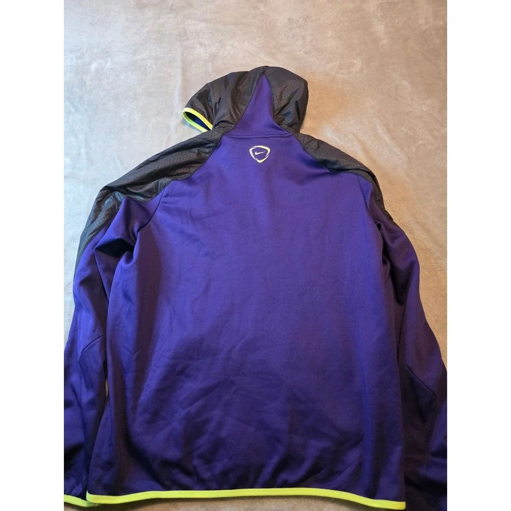 Nike Therma-FIT Mens Jacket Purple Multi Color Full Zip Hoodie